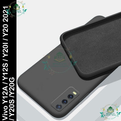 Picture of Premium Liquid Silicone Phone case for Vivo Y12A / Vivo Y12S / Vivo Y20i / Vivo Y20 2021 / Vivo Y20S / Vivo Y20G Liquid Silicon Mobile Back Case Soft Silicone Phone Cover - মোবাইল ফোন - Phoneo