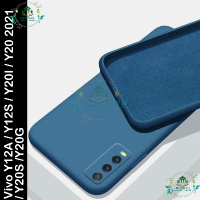 Picture of Premium Liquid Silicone Phone case for Vivo Y12A / Vivo Y12S / Vivo Y20i / Vivo Y20 2021 / Vivo Y20S / Vivo Y20G Liquid Silicon Mobile Back Case Soft Silicone Phone Cover - মোবাইল ফোন - Phoneo