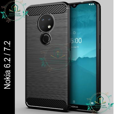Picture of Original Spigen cover For Nokia 6.2 / Nokia 7.2 Carbon Fiber Back cover Soft Slim Fashion Non-Slip Protective Carbon Fiber Phone Case