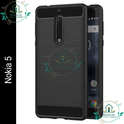 Picture of High Quality Spigen cover For Nokia 5 Carbon Fiber Back cover Soft Slim Fashion Non-Slip Protective Carbon Fiber Phone Case