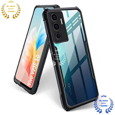 Picture of Shockproof & Transparent Crystal Clear Back Cover Case / Matte Protective Lens Flexible Back Cover for Vivo V23e 5G / Vivo S10e 5G / Vivo Y75 4G | Slim Silicone Cover with Soft Lining Shockproof Full Body Bumper Case