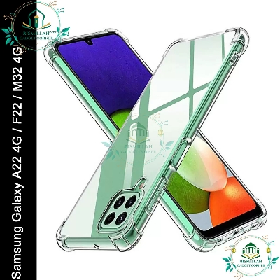 Picture of Transparent back cover For Samsung Galaxy A22 4G / Samsung Galaxy F22 / Samsung Galaxy M32 4G Luxury transparent Protect Back Cover Soft Case