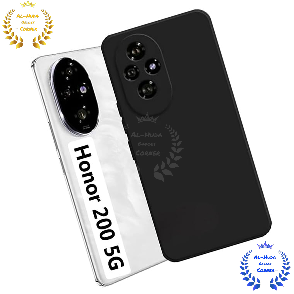 Picture of Shockproof & Transparent Crystal Clear Back Cover Case / Matte Protective Lens Flexible Back Cover for Honor 200 5G | Slim Silicone Cover with Soft Lining Shockproof Full Body Bumper Case