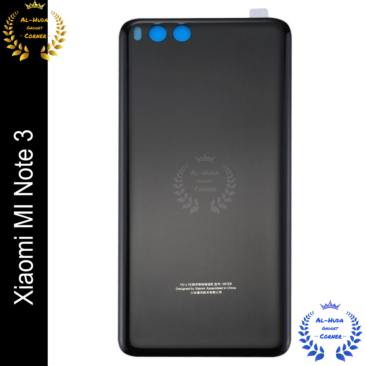 Picture of Backsheel for Mi Note 3 (2017) Replacement Back Battery Cover For Xiaomi Mi Note 3 Back Rear Glass Case High Quality