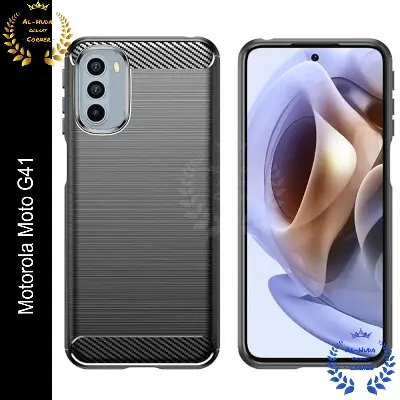 Picture of Spigen cover For Motorola Moto G41 Carbon Fiber Back cover Soft Slim Fashion Non-Slip Protective Carbon Fiber Phone Case