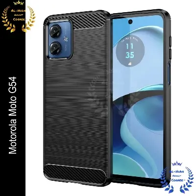 Picture of Spigen cover For Motorola Moto G54 Carbon Fiber Back cover Soft Slim Fashion Non-Slip Protective Carbon Fiber Phone Case