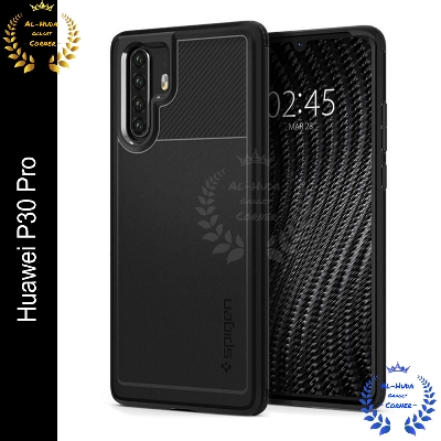Picture of Spigen cover For Huawei P30 Pro Carbon Fiber Back cover Soft Slim Fashion Non-Slip Protective Carbon Fiber Phone Case