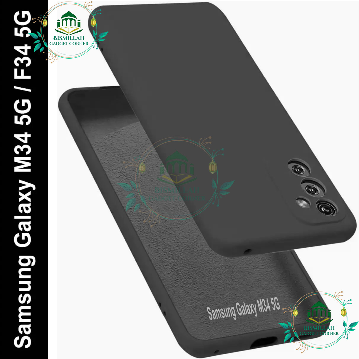 Picture of Premium Liquid Silicone Phone case for Samsung Galaxy M34 5G / Samsung Galaxy F34 5G Liquid Silicon Mobile Back Case Soft Silicone Phone Cover - মোবাইল ফোন - Phoneo