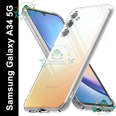 Picture of Transparent back cover For Samsung Galaxy A34 5G Luxury transparent Protect Back Cover Soft Case