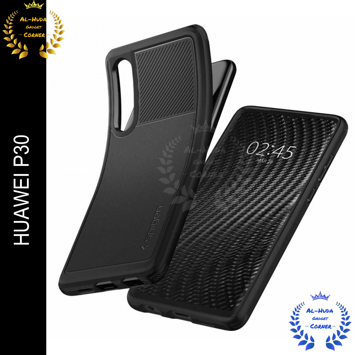 Picture of Spigen cover For  HUAWEI P30 Carbon Fiber Back cover Soft Slim Fashion Non-Slip Protective Carbon Fiber Phone Case