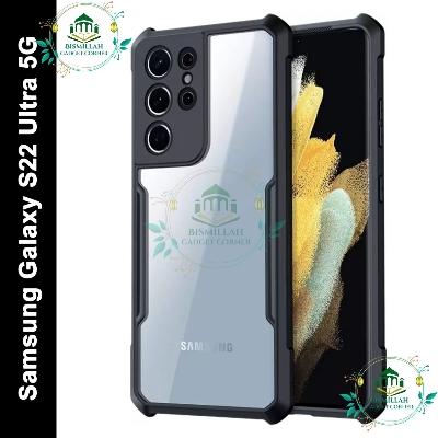 Picture of Xundd Back Cover for Samsung Galaxy S22 Ultra Transparent Hybrid Hard PC Back Bumper