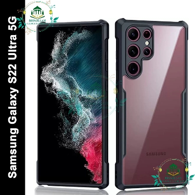 Picture of Xundd Back Cover for Samsung Galaxy S22 Ultra Transparent Hybrid Hard PC Back Bumper