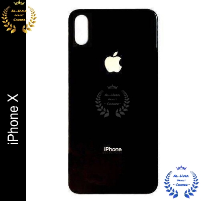 Picture of Replacement Backshell Glass Back Panel for iPhone X Battery Back Door Housing With Logo back shell