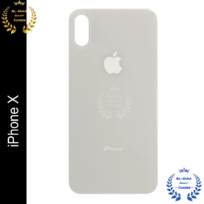 Picture of Replacement Backshell Glass Back Panel for iPhone X Battery Back Door Housing With Logo back shell