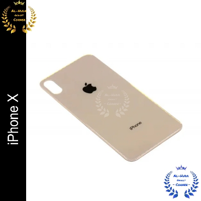 Picture of Replacement Backshell Glass Back Panel for iPhone X Battery Back Door Housing With Logo back shell