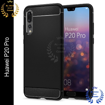 Picture of Spigen cover For Huawei P20 Pro Carbon Fiber Back cover Soft Slim Fashion Non-Slip Protective Carbon Fiber Phone Case