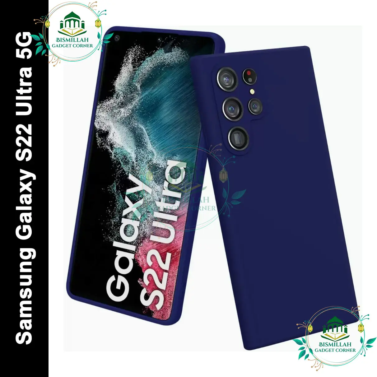 Picture of Premium Liquid Silicone Phone case for Samsung Galaxy S22 Ultra Liquid Silicon Mobile Back Case Soft Silicone Phone Cover - মোবাইল ফোন - Phoneo