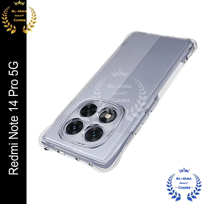 Picture of Transparent back cover For Redmi Note 14 Pro 5G Luxury transparent Protect Back Cover Soft Case (Best Quality)