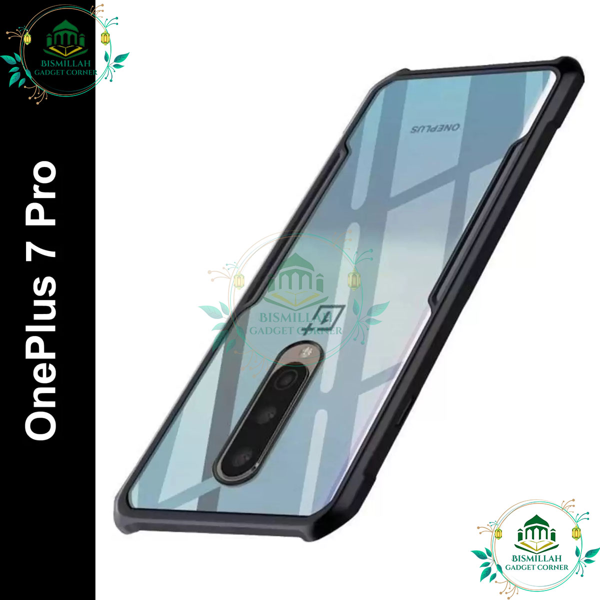 Picture of Xundd Back Cover for OnePlus 7 Pro Transparent Hybrid Hard PC Back Bumper