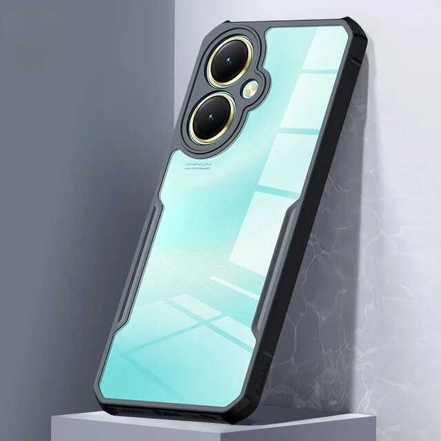 Picture of For vivo Y27 4g Xundd Cases Unique Shockproof Bumper Hard Clear Acrylic Mobile Phone Case vivo Y27 Back Cover