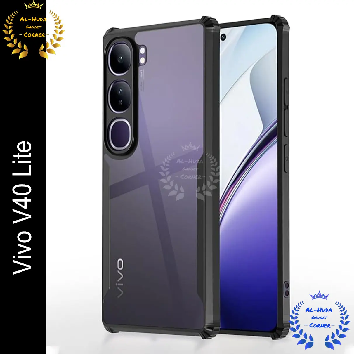 Picture of Back Cover for Vivo V40 Lite 5G back cover Transparent Hybrid Hard PC Back Bumper Vivo V40 Lite 5G back cover all cover