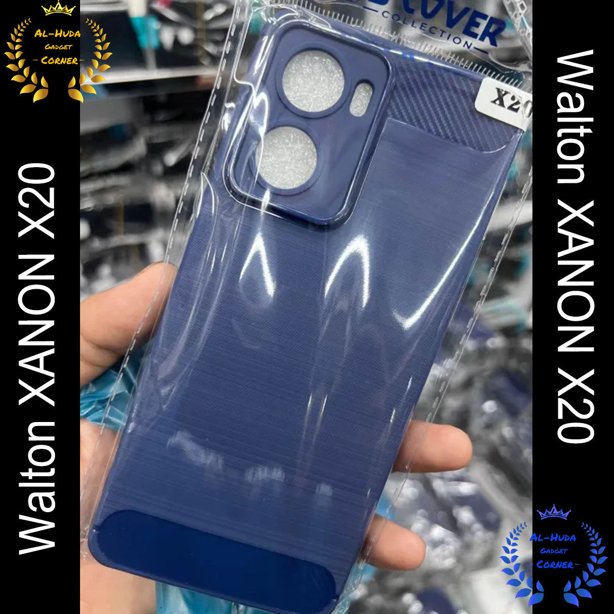 Picture of Spigen cover For Walton XANON X20 Carbon Fiber Back cover Soft Slim Fashion Non-Slip Protective Carbon Fiber Phone Case (Best Quality)