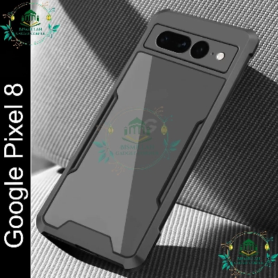 Picture of Xundd Back Cover for Google Pixel 8  Transparent Hybrid Hard PC Back Bumper