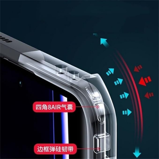 Picture of Xundd Back Cover for itel Vision 2 / itel S16 Pro Transparent Hybrid Hard PC Back Bumper