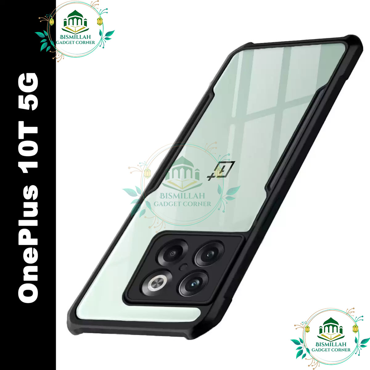 Picture of Xundd Back Cover for OnePlus 10T 5G, OnePlus Ace Pro 5G Transparent Hybrid Hard PC Back Bumper