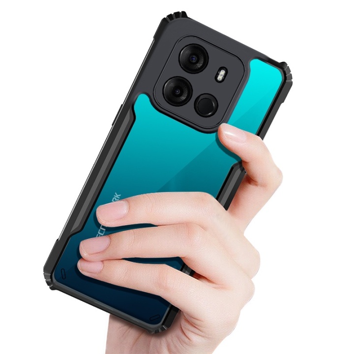 Picture of For Tecno Spark Go 2023 Case Air Cushion Hard Clear Shockproof Back Cover (Back Case Cover For Smartphone)