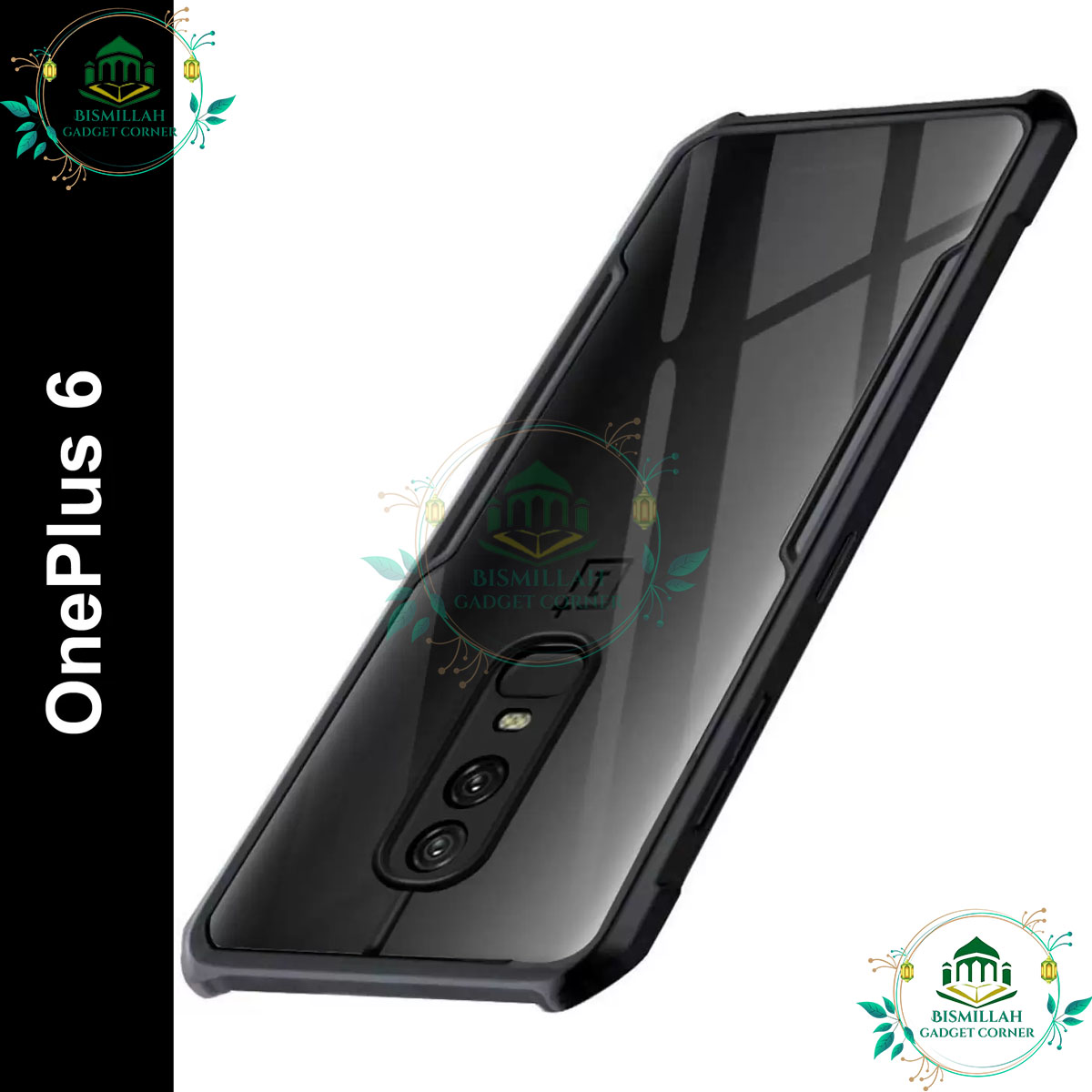 Picture of Xundd Back Cover for OnePlus 6 Transparent Hybrid Hard PC Back Bumper