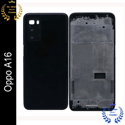 Picture of Replacement Full Body Housing for Oppo A16 Body Panel With Side Frame and Camera Lens (Best Quality)