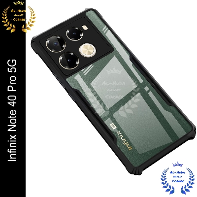 Picture of Xundd Back Cover for Infinix Note 40 Pro 5G Transparent Hybrid Hard PC Back Bumper (Best Quality)