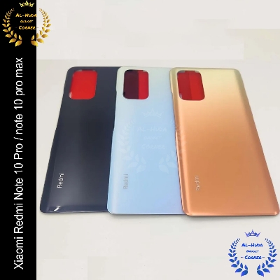 Picture of Xiaomi Redmi Note 10 Pro / note 10 pro max Back Shell / Back Panel / Battery Cover / Back Door / Back Replacement Part (Back Case Cover For Smartphone) (Best Quality)