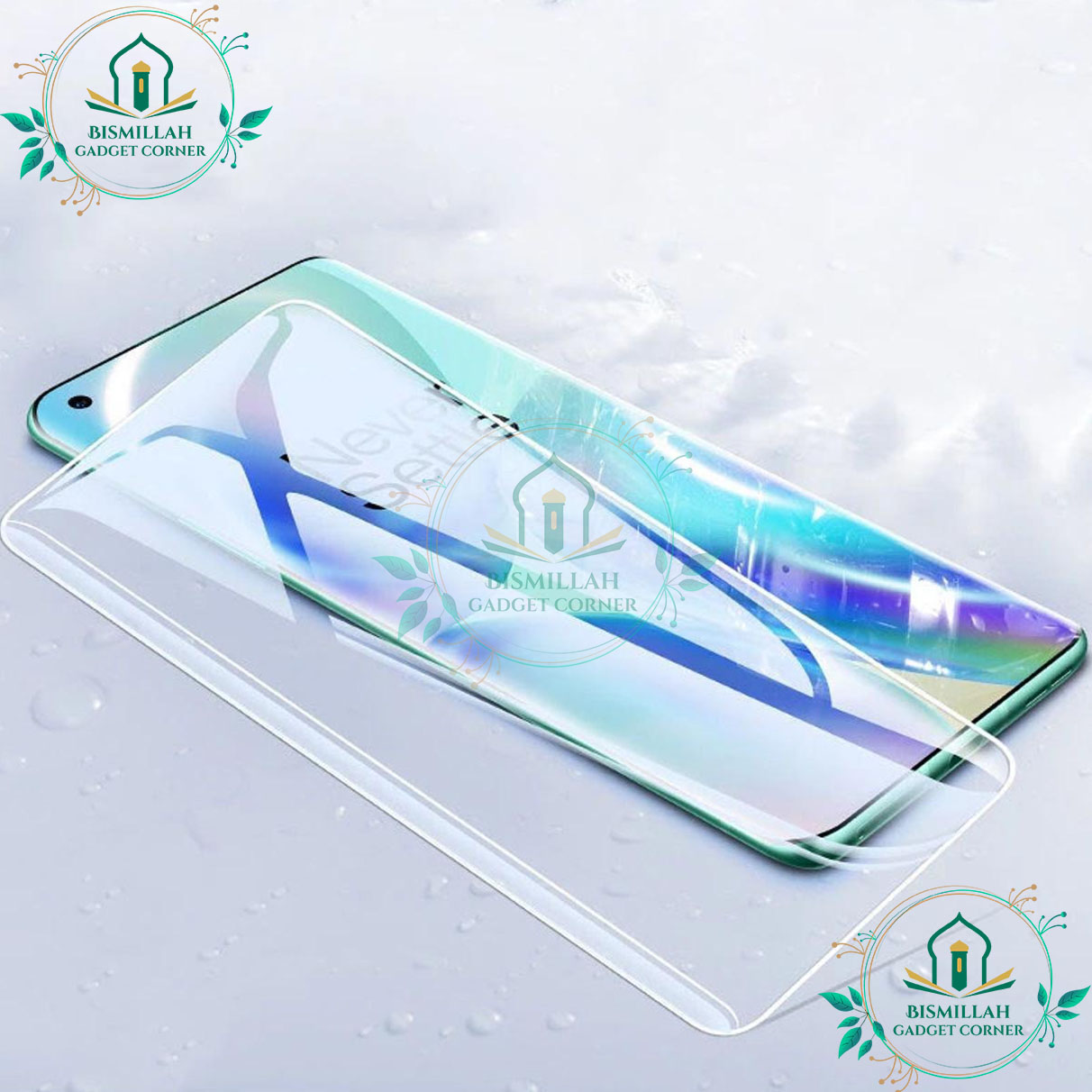 Picture of Premium UV Tempered Glass For Vivo Y200 Pro Screen Protector Curved with Liquid Glue and UV Light -Transparent Clear