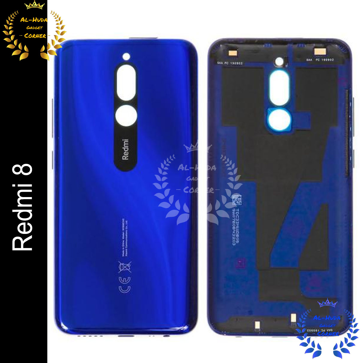 Picture of Replacement Full Body Housing for Redmi 8 Body Panel With Side Frame and Camera Lens