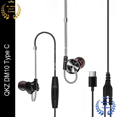 Picture of QKZ DM10 Type C Zinc Alloy Metal Earphone - Black - Headphone - Earphone (Best Quality)