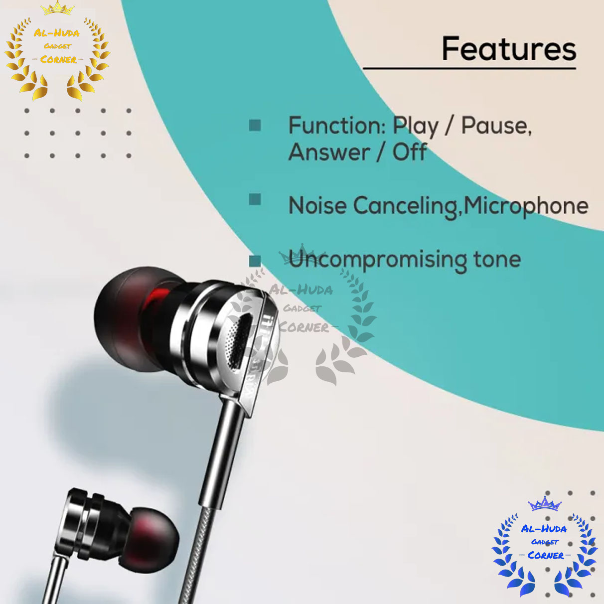 Picture of Qkz Dm9 Zinc Alloy Hifi Metal In Ear Earphones - Black - Headphone - Ear Phone - Headphone