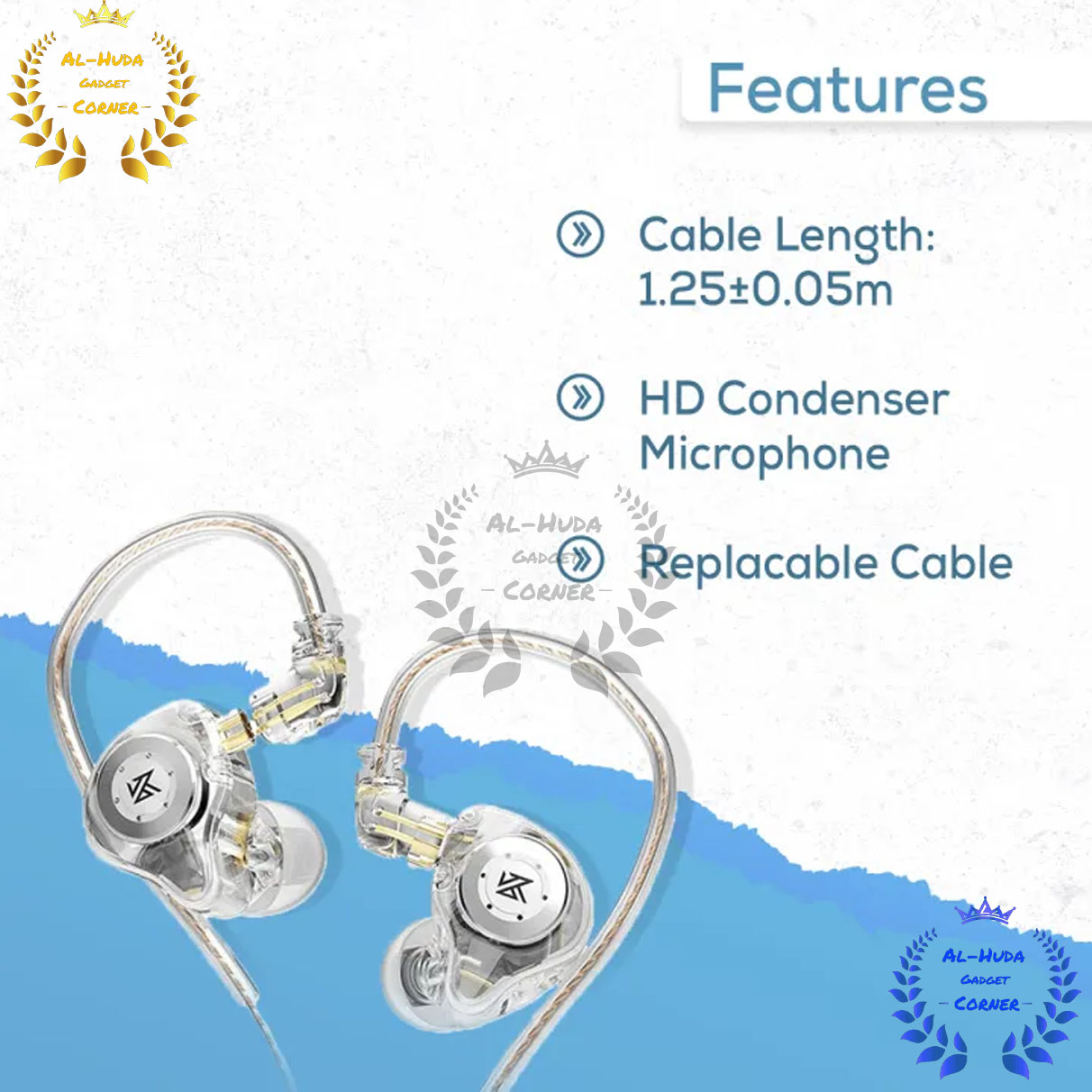 Picture of KZ EDX Pro Dynamic HiFi Earphone Mic Sports In-Ear Earbud (Best Quality)