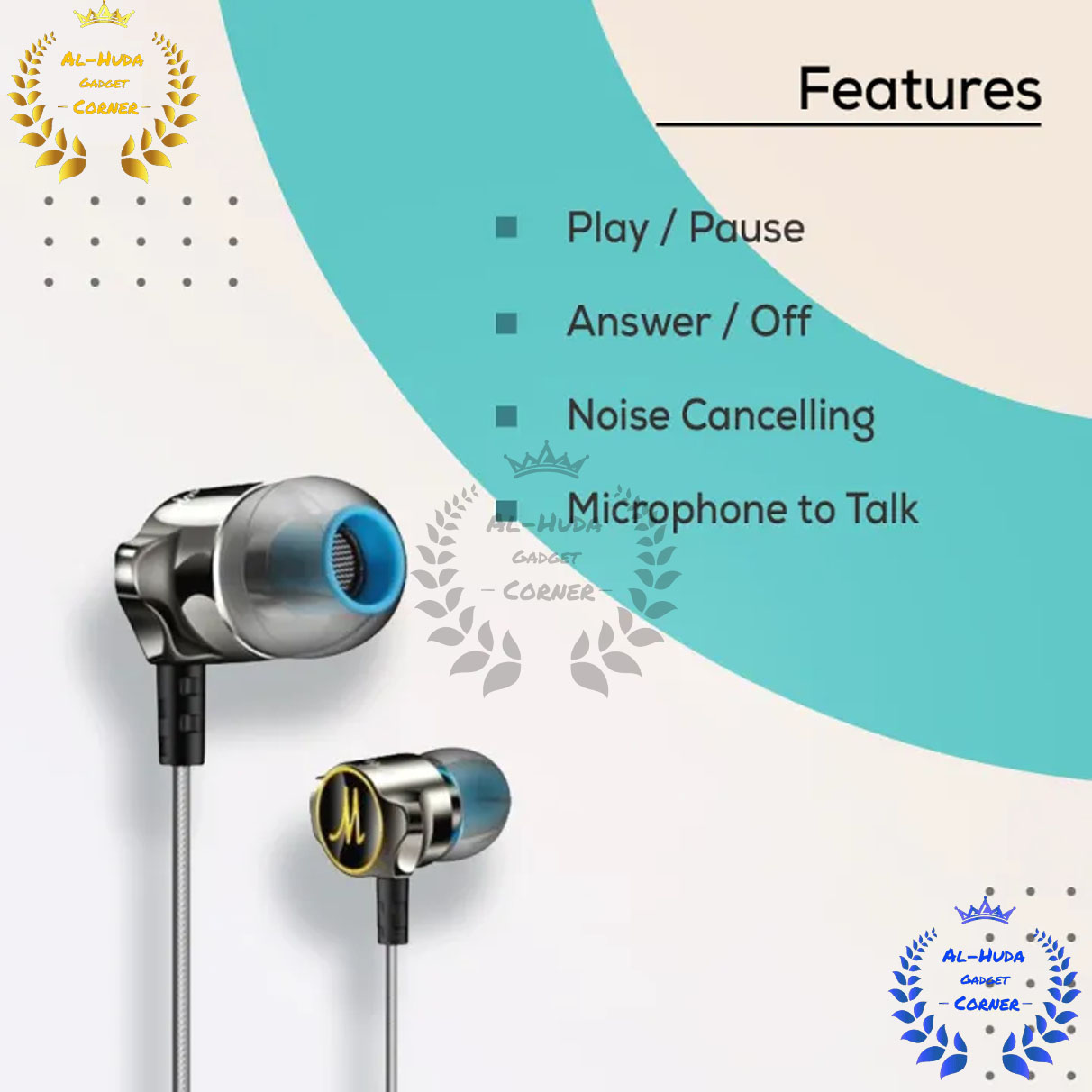 Picture of DM7 Zinc Alloy Hifi Super Bass In Ear Earphones - Black - Headphone - Headphone (Best Quality)