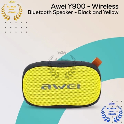 Picture of Awei Y900 - Wireless Bluetooth Speaker - Black and Yellow (Best Quality)