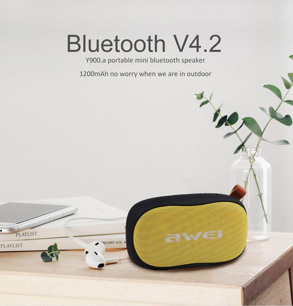 Picture of Awei Y900 - Wireless Bluetooth Speaker - Black and Yellow (Best Quality)