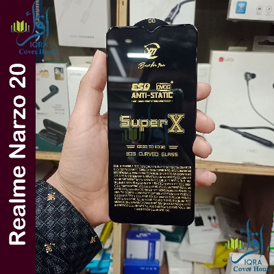 Picture of Super X For Realme Narzo 20 Tempered Gorilla Glass Screen Protector