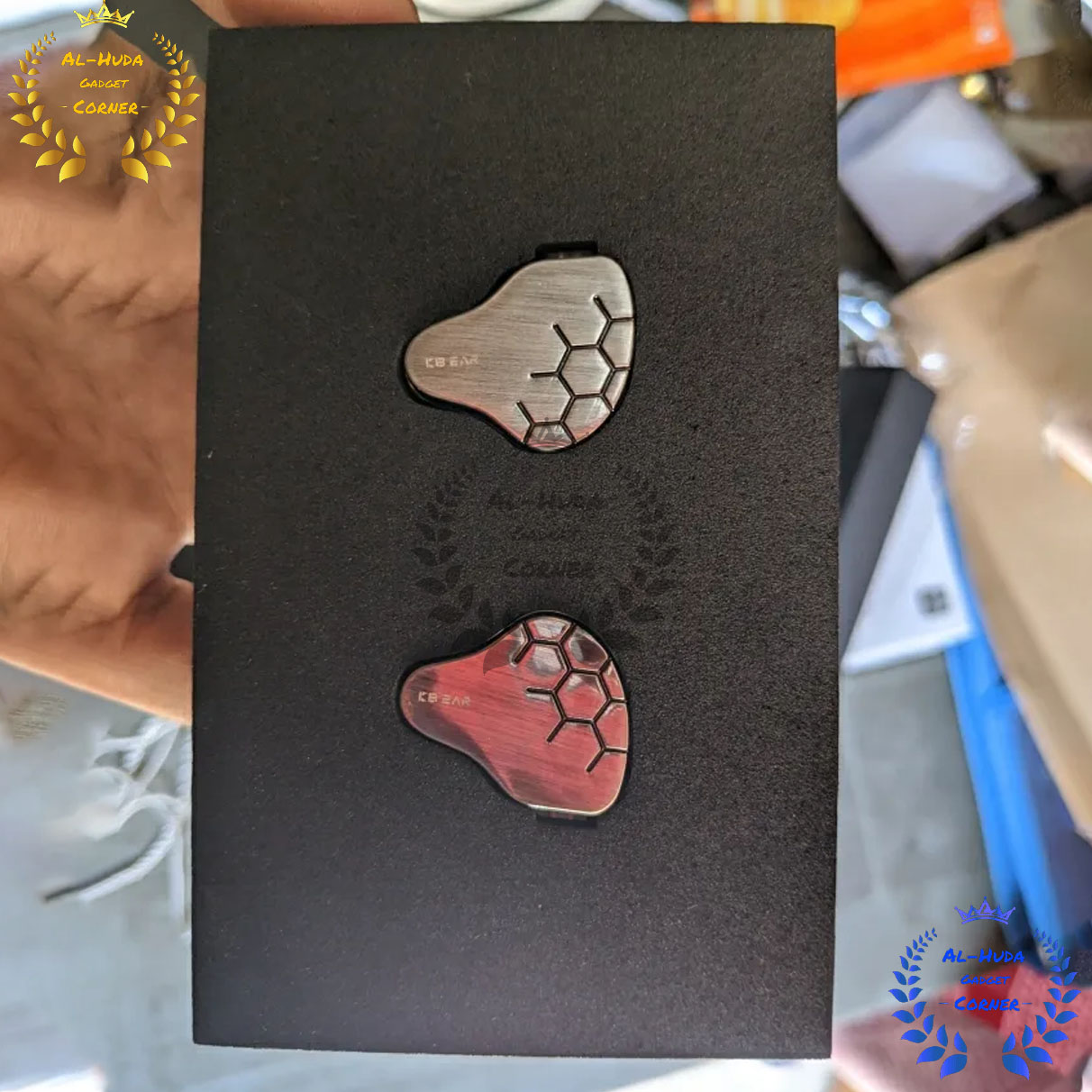 Picture of KBEAR Lark Hybrid 1DD+1BA Driver Unit In Ear Earphone Hifi sport music earbuds With 0.78mm pin with 4N Silver plated cable KS2 (Best Quality)