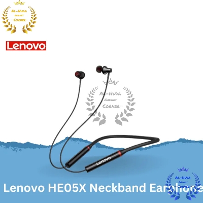 Picture of Lenovo HE05X Bluetooth 5.0 Neckband Wireless Earphone BT5.0 Sports Sweatproof Headset IPX5 with Mic Noise Cancelling