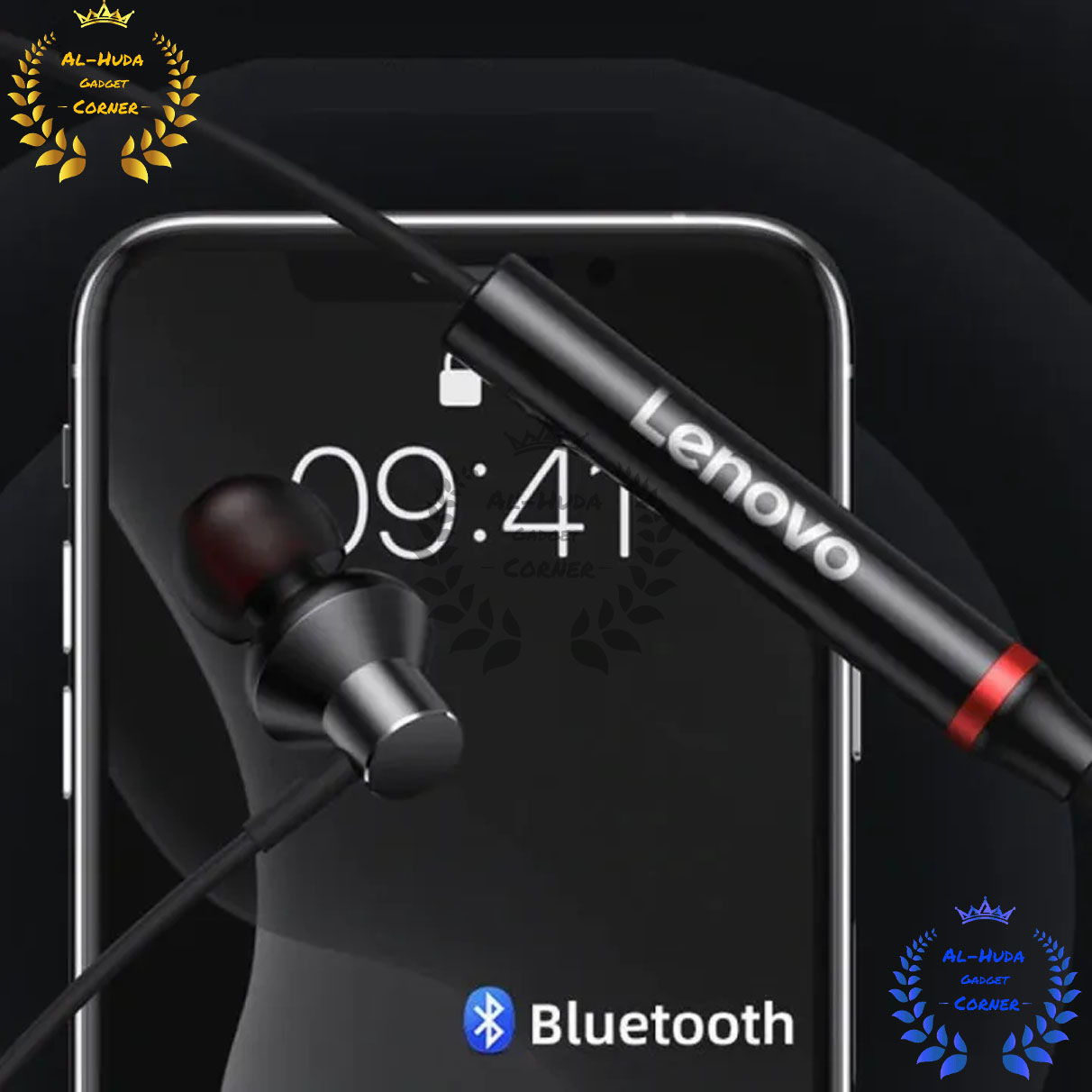 Picture of Lenovo HE05X Bluetooth 5.0 Neckband Wireless Earphone BT5.0 Sports Sweatproof Headset IPX5 with Mic Noise Cancelling
