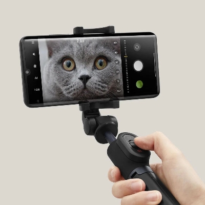 Picture of Zoom Selfie Stick Extendable Selfie Stick Tripod Wireless Bluetooth - Black