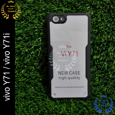 Picture of Shockproof & Transparent Crystal Clear Back Cover Case / Matte Protective Lens Flexible Back Cover for Vivo Y71 / Vivo Y71i | Slim Silicone Cover with Soft Lining Shockproof Full Body Bumper Case