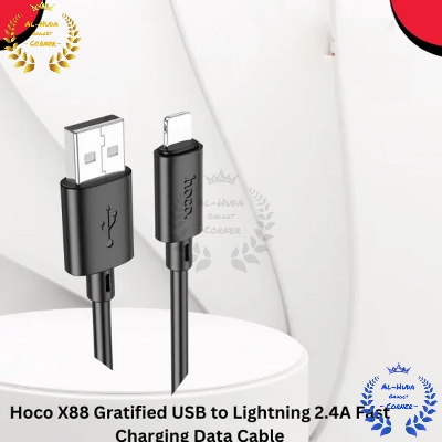 Picture of Hoco X88 Gratified USB to Lightning 2.4A Fast Charging Data Cable