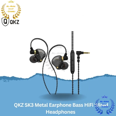 Picture of QKZ SK3 4 Core 3.5mm Plug Wired HiFi 9D Stereo Earphone Earbuds (Best Quality)